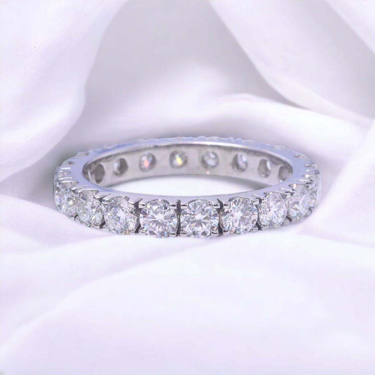 2.5 MM Moissanite Eternity Ring - The Real Jewelry CompanyThe Real Jewelry CompanyRings