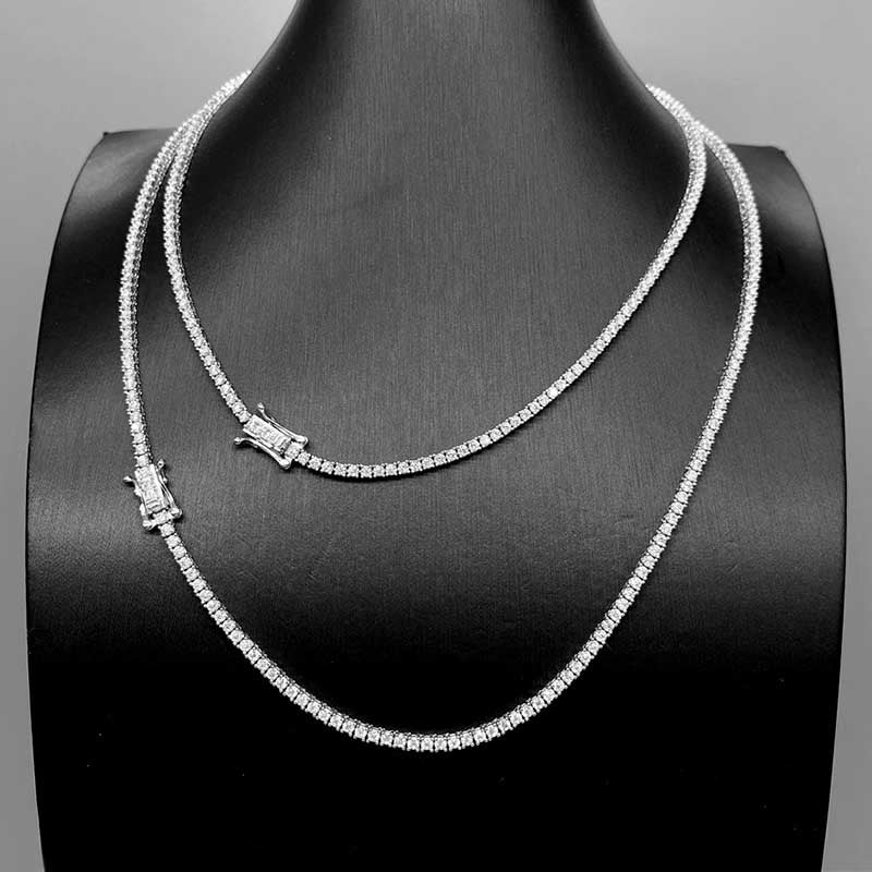 2mm Moissanite Tennis Chain - The Real Jewelry CompanyThe Real Jewelry CompanyNecklaces