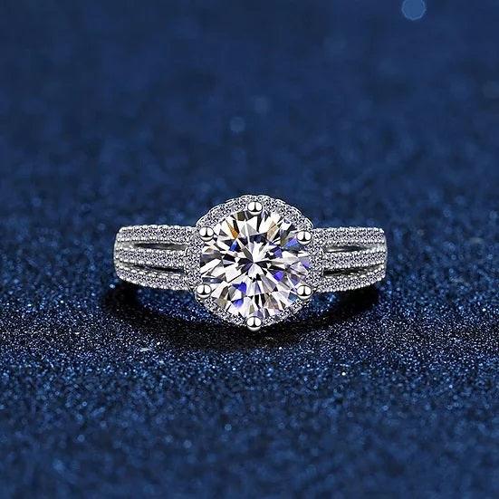 3CT Brillant Round Cut Moissanite Ring - The Real Jewelry CompanyThe Real Jewelry CompanyRings