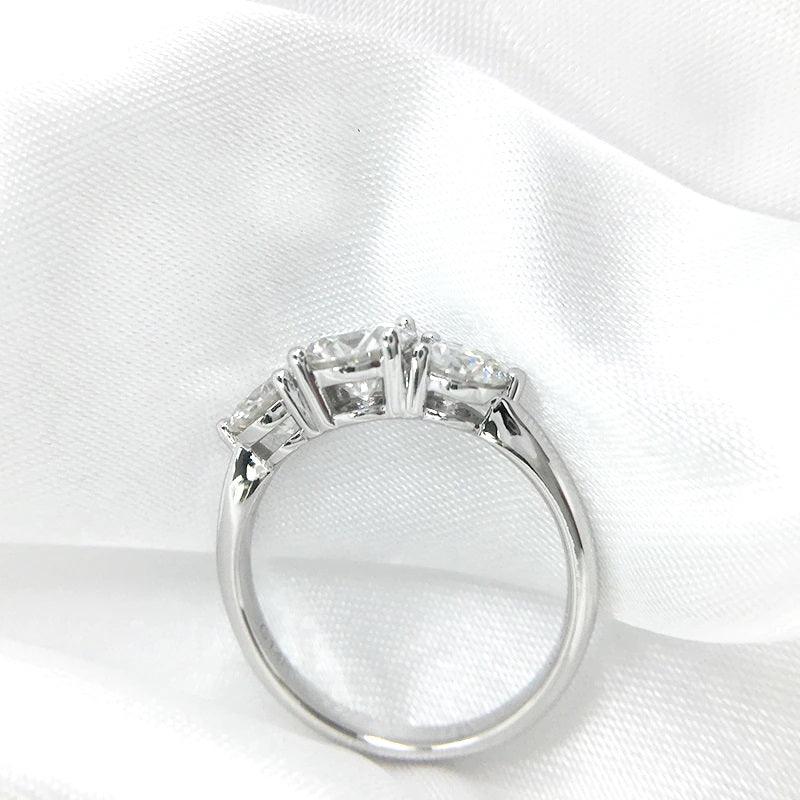 3CTW Round Cut Moissanite Engagement Ring - The Real Jewelry CompanyThe Real Jewelry CompanyRings