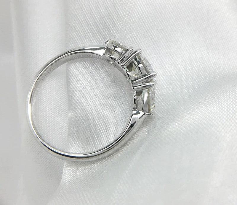 3CTW Round Cut Moissanite Engagement Ring - The Real Jewelry CompanyThe Real Jewelry CompanyRings