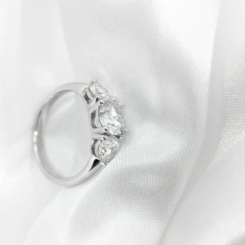 3CTW Round Cut Moissanite Engagement Ring - The Real Jewelry CompanyThe Real Jewelry CompanyRings