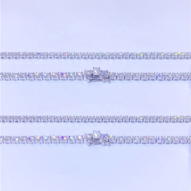 3mm Moissanite Tennis Chain - The Real Jewelry CompanyThe Real Jewelry CompanyNecklaces