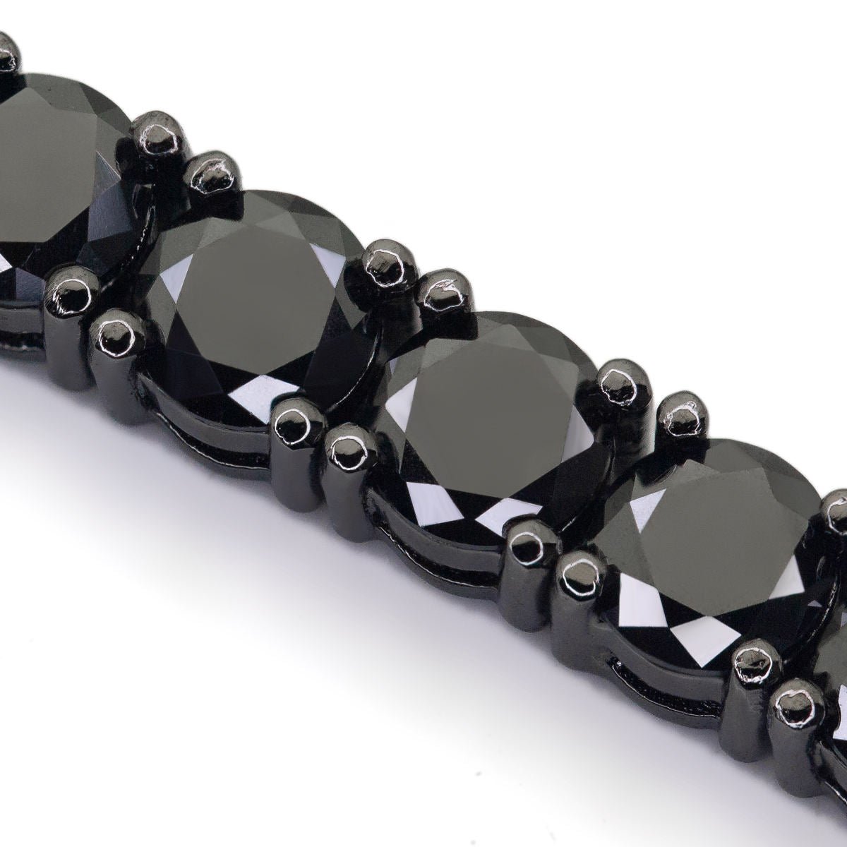 Black stone tennis deals bracelet