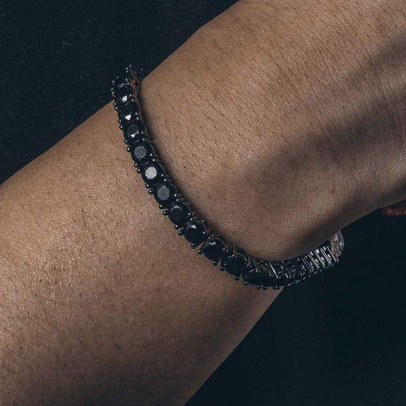 4mm Black Moissanite Tennis Bracelet - The Real Jewelry CompanyThe Real Jewelry CompanyBracelets