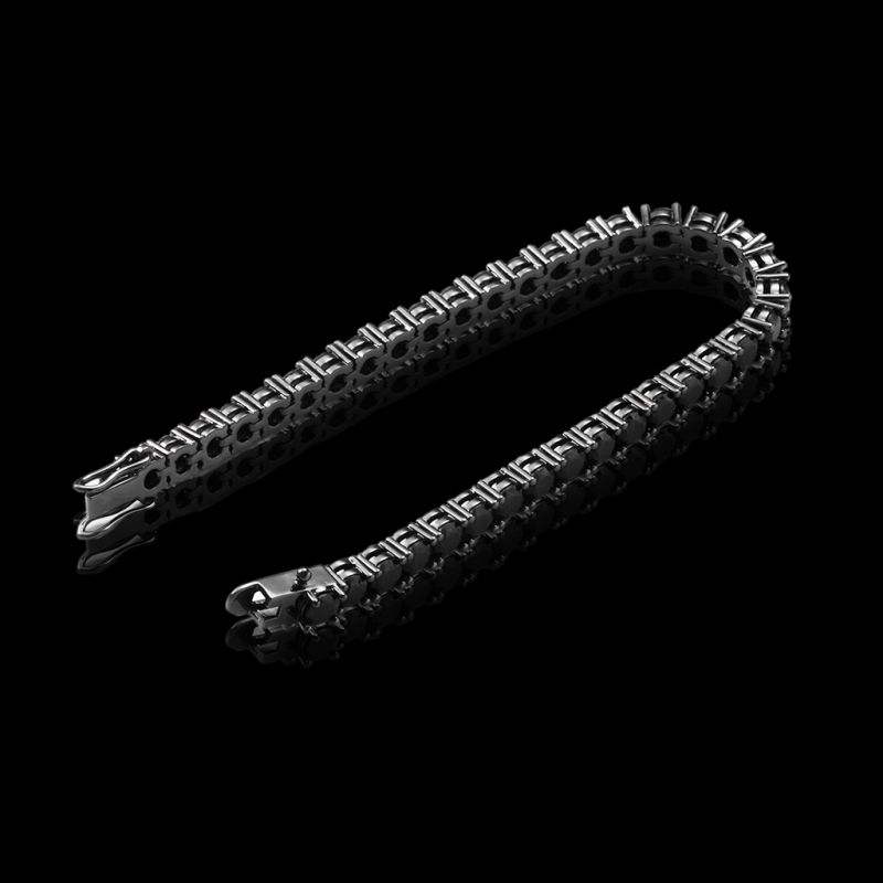 4mm Black Moissanite Tennis Bracelet - The Real Jewelry CompanyThe Real Jewelry CompanyBracelets