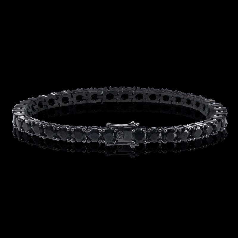 4mm Black Moissanite Tennis Bracelet - The Real Jewelry CompanyThe Real Jewelry CompanyBracelets