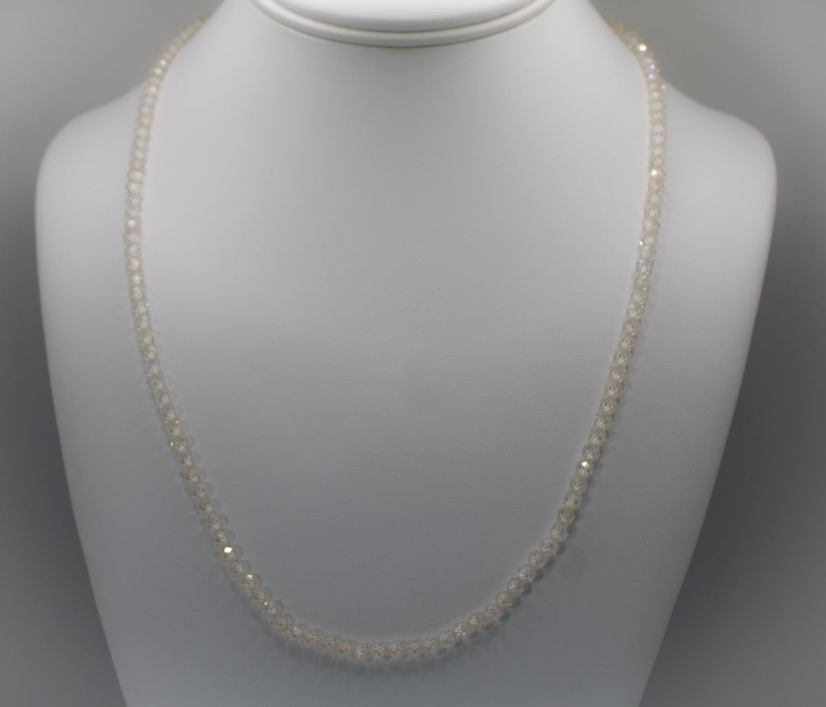 4mm Moissanite Beaded Necklace - The Real Jewelry CompanyThe Real Jewelry CompanyNecklaces
