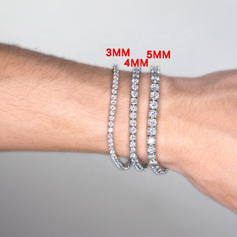 5mm moissanite tennis braceletbraceletsthe real jewelry company 189920