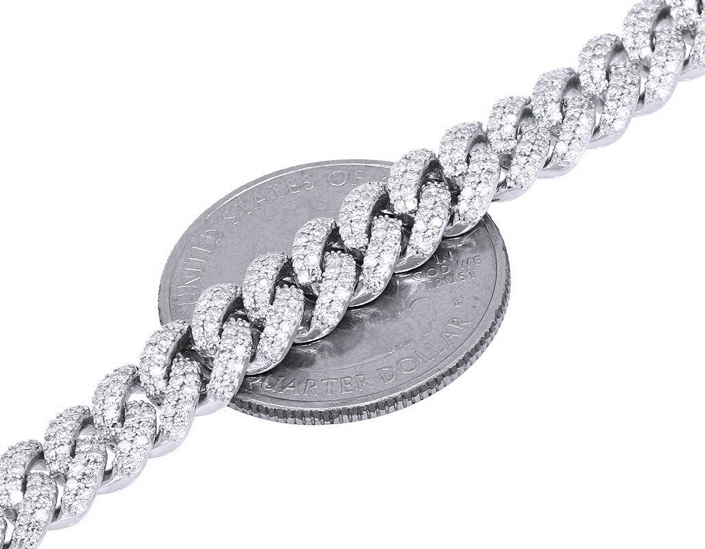 8mm Diamond Miami Cuban Chain - The Real Jewelry CompanyThe Real Jewelry CompanyNecklaces