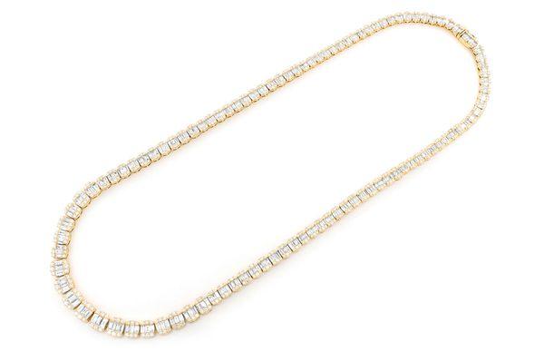 Baguette Cut Moissanite Tennis Chain - The Real Jewelry CompanyThe Real Jewelry CompanyNecklaces