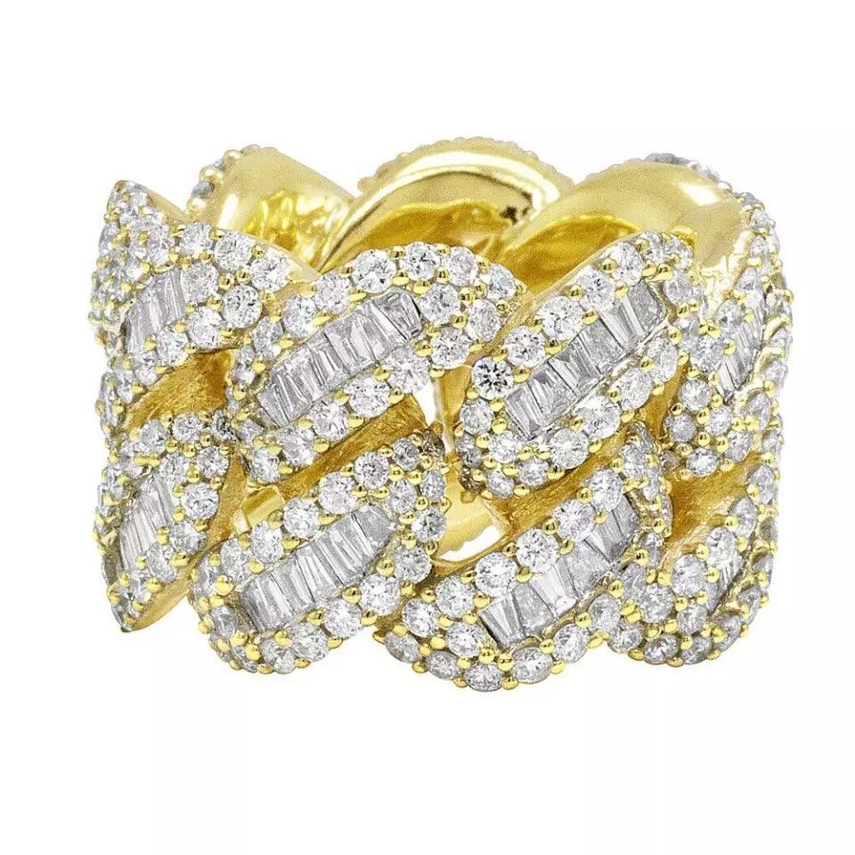 Baguette Moissanite Cuban Ring - The Real Jewelry CompanyThe Real Jewelry CompanyRings