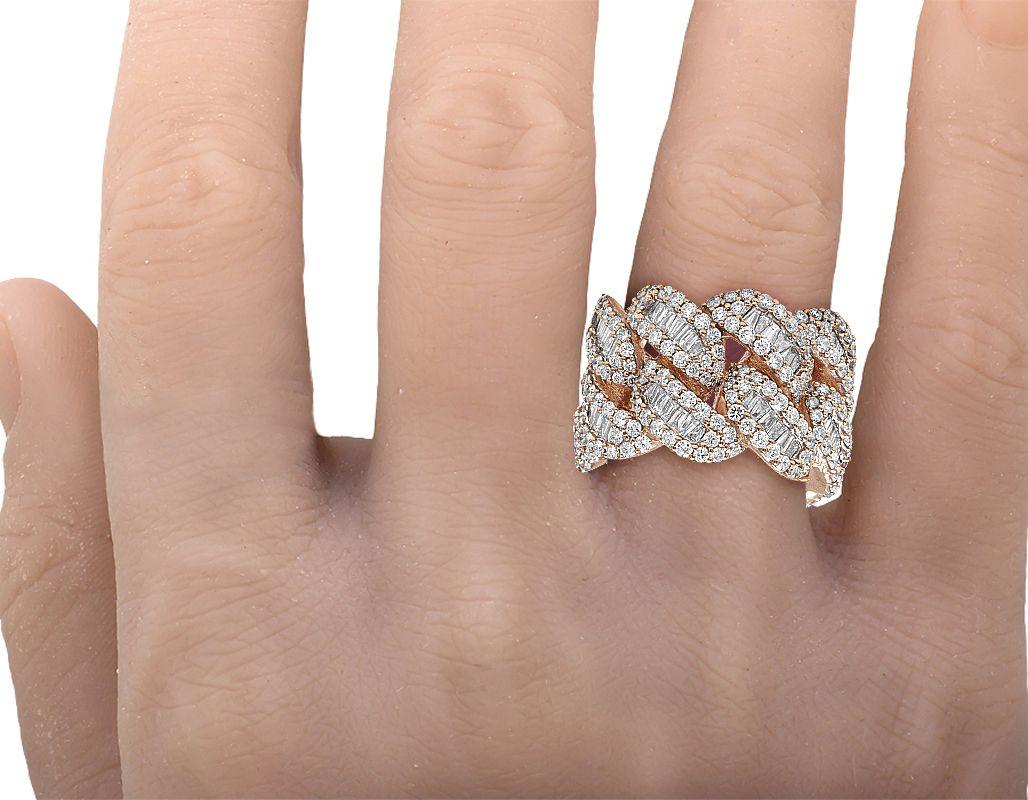 Baguette Moissanite Cuban Ring - The Real Jewelry CompanyThe Real Jewelry CompanyRings