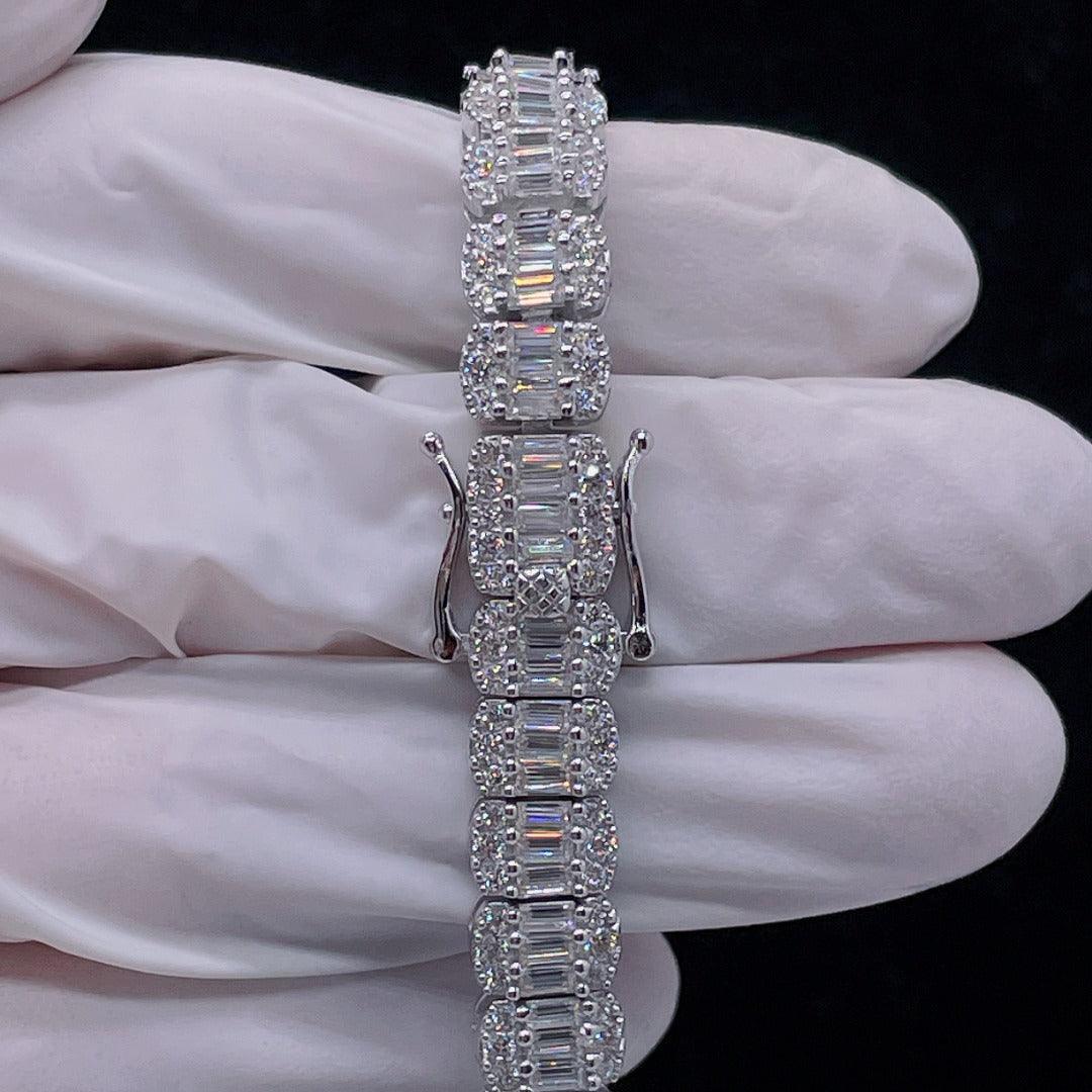 Baguette Moissanite Tennis Bracelet - The Real Jewelry CompanyThe Real Jewelry CompanyBracelets