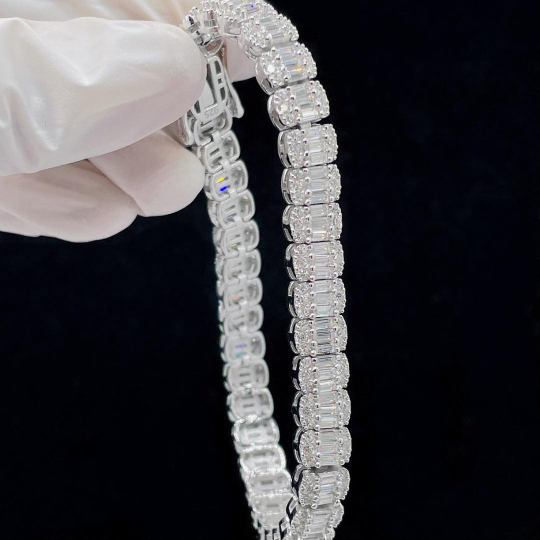 Baguette Moissanite Tennis Bracelet - The Real Jewelry CompanyThe Real Jewelry CompanyBracelets