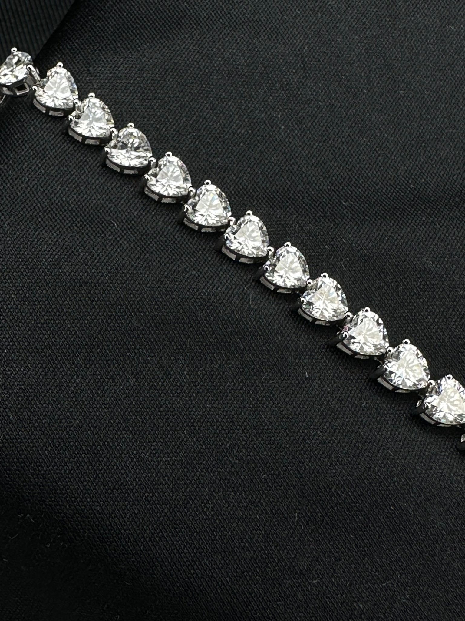 Heart Cut Moissanite Tennis Bracelet - The Real Jewelry CompanyThe Real Jewelry CompanyBracelets