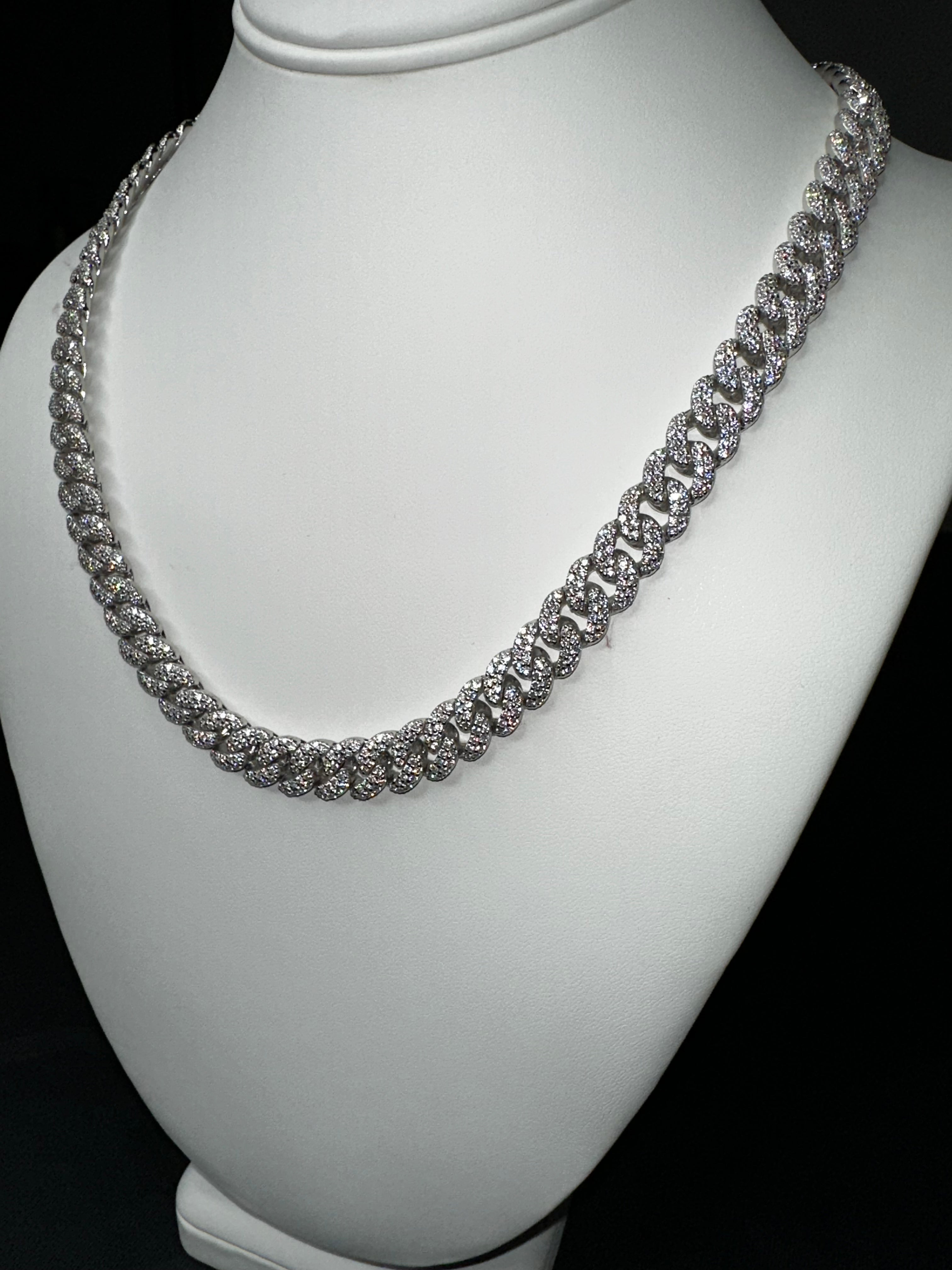 10mm Moissanite Miami Cuban Link Chain