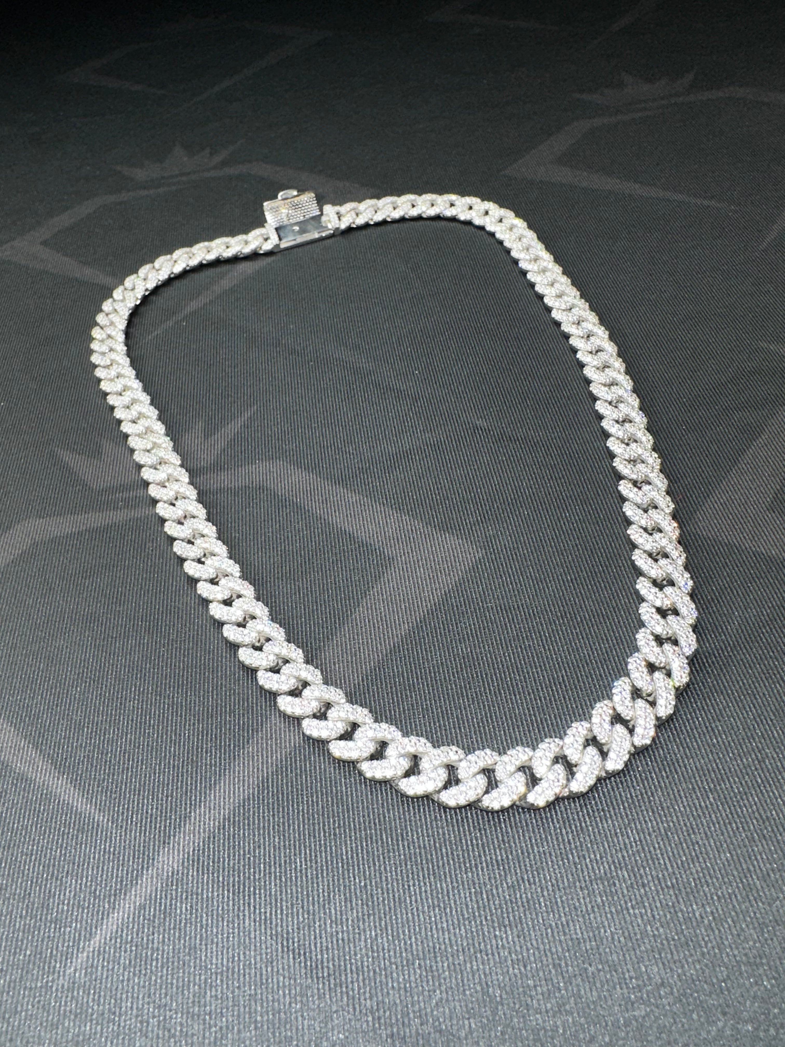 10mm Moissanite Miami Cuban Link Chain