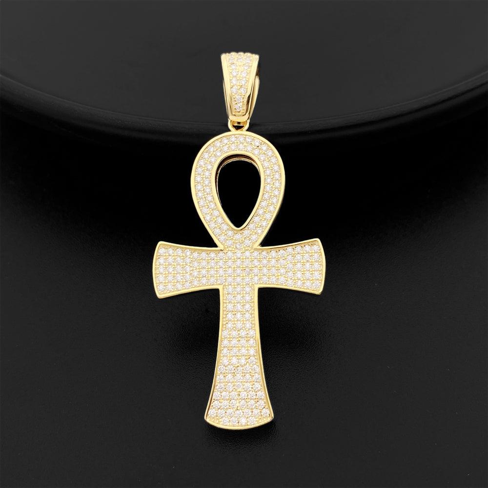 Moissanite Ankh Pendant - The Real Jewelry CompanyThe Real Jewelry CompanyCharms & Pendants