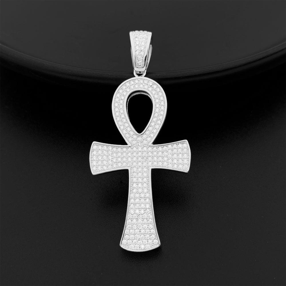 Moissanite Ankh Pendant - The Real Jewelry CompanyThe Real Jewelry CompanyCharms & Pendants