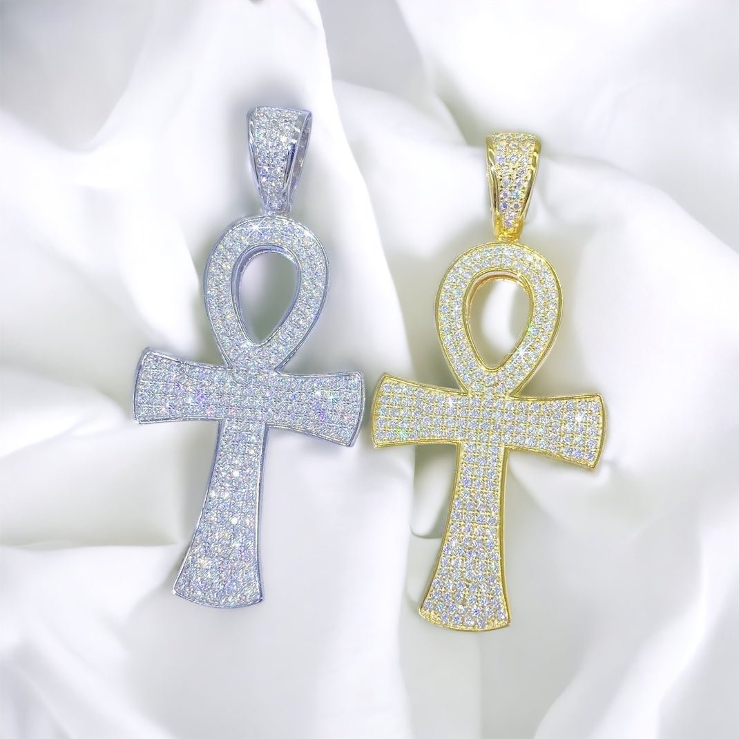 Moissanite Ankh Pendant - The Real Jewelry CompanyThe Real Jewelry CompanyCharms & Pendants