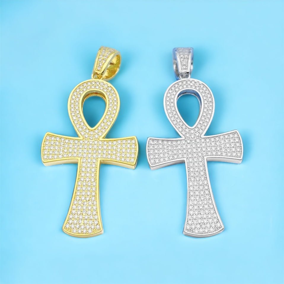 Moissanite Ankh Pendant - The Real Jewelry CompanyThe Real Jewelry CompanyCharms & Pendants