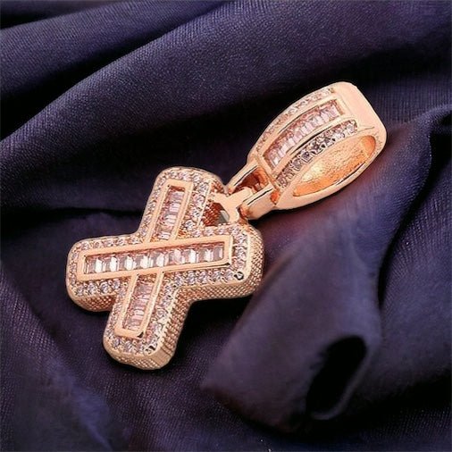 Moissanite Baguette Letter Pendant - The Real Jewelry CompanyThe Real Jewelry CompanyCharms & Pendants