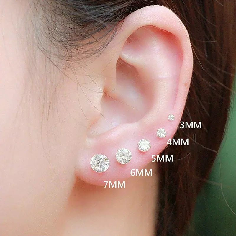 moissanite stud earringsearringsthe real jewelry company 486988