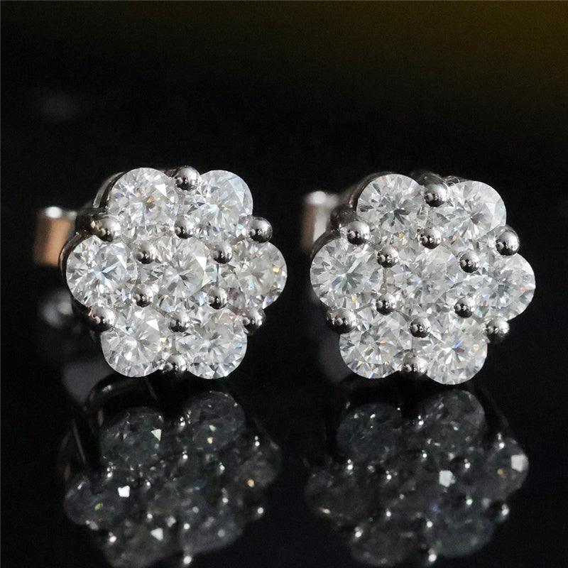 Star Cluster Moissanite Earrings - The Real Jewelry CompanyThe Real Jewelry CompanyEarrings